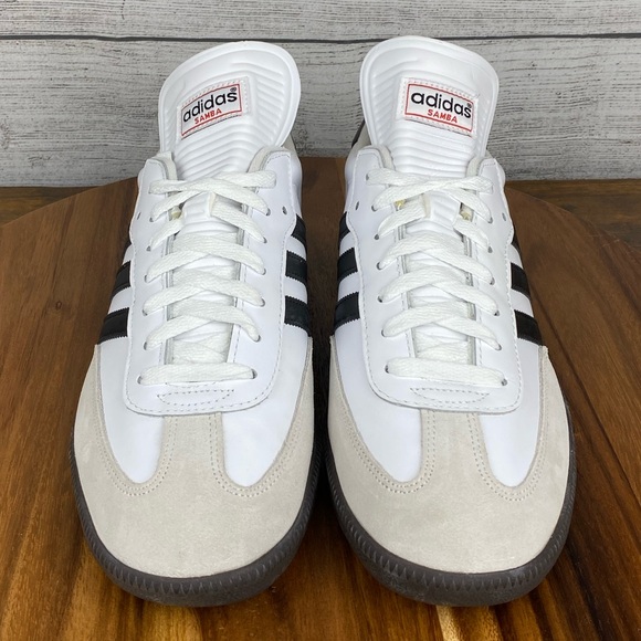 NEW adidas Samba Classic White Dark Gum Sole Indoor Soccer Shoe 772109 Men’s 11 - Picture 8 of 12